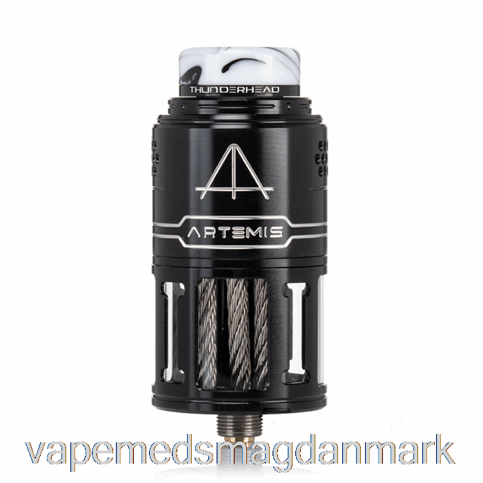 Vape Med Smag Thunderhead Creations Artemis V2 Top Coiler 25mm Rdta Sort & Sølv
